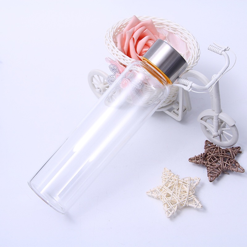 Fabricantes al por mayor nuevas tazas de cristal transparentes de una sola capa de tazas de sellado a prueba de fugas de gran capacidad de tazas de oficina comerciales