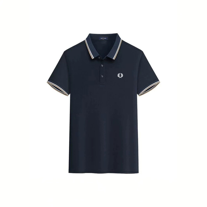Fred Perry wheat ear men's polo shirt, high-quality summer short-sleeve casual business embroidered T-shirt Fred Perry wheat ear men's polo shirt, high-quality summer short-sleeve casual business embroidered T-shirt