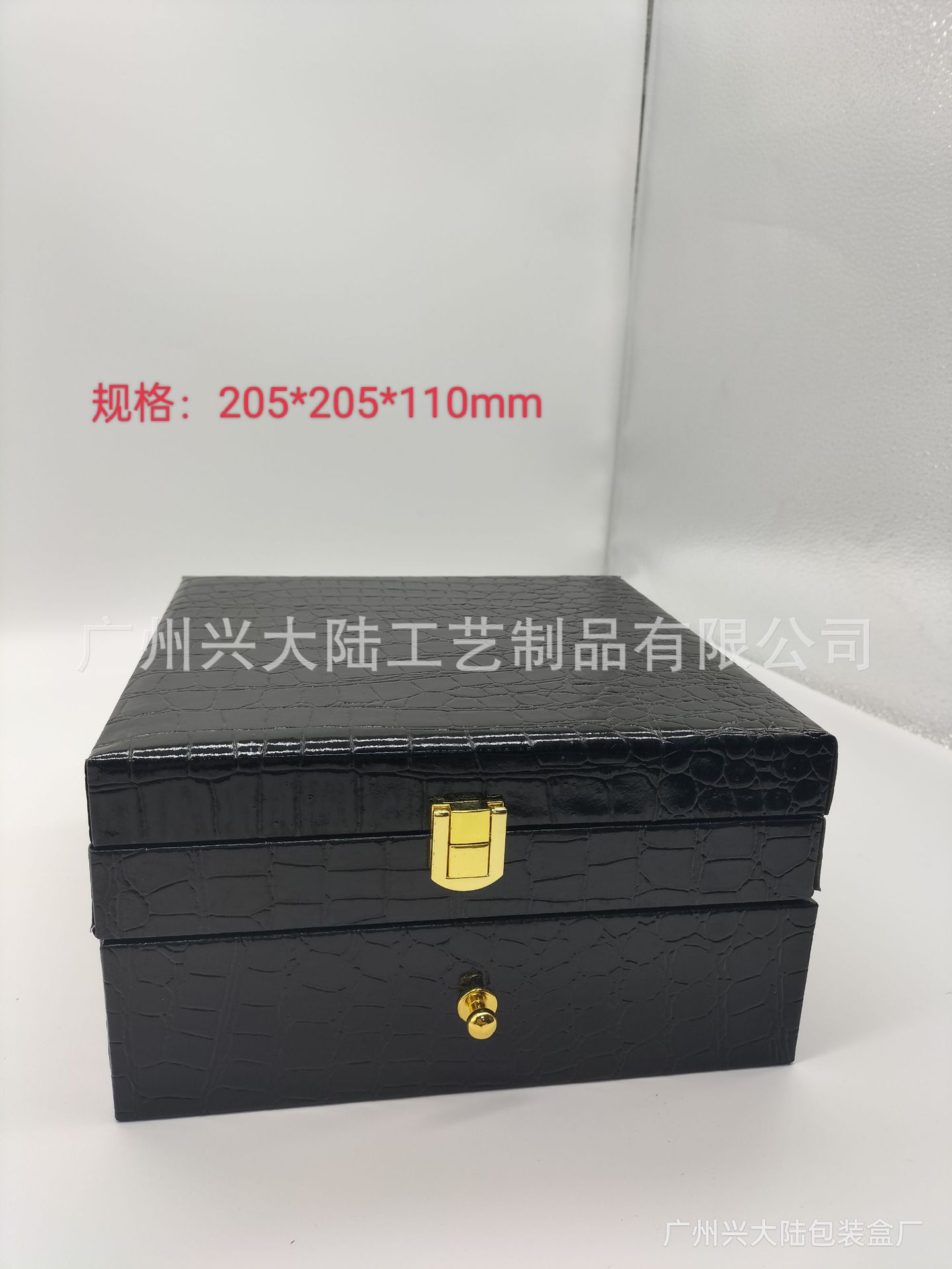 双层鳄鱼纹皮男士皮带盒礼品盒翻盖实图高贵明星款高端奢华皮盒