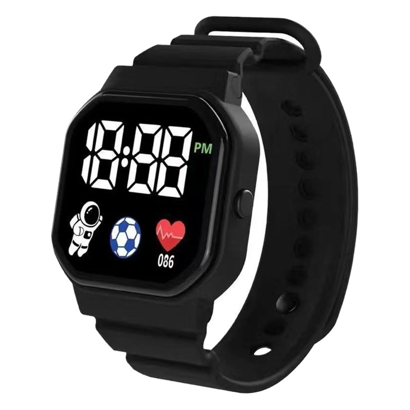 Spaceman LED reloj femenino pantalla digital Harajuku estilo calendario de alta apariencia estudiante fiesta simple moda reloj electrónico