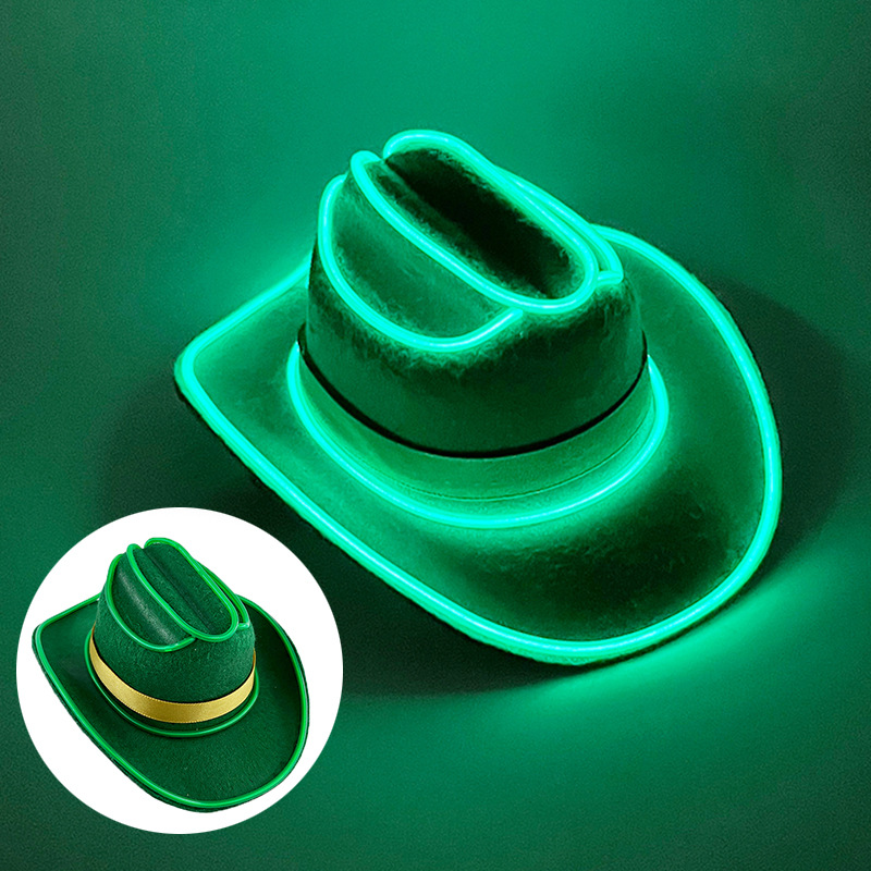 LED luminoso cinta pet sombrero vaquero gato perro mini pequeño sombrero fiesta fiesta occidental sombrero vaquero LED mascota