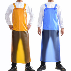 Men and women's large size waterproof apron wholesale of acid and alkali resistant work clothes, waterproof stone apron, oil-proof and wear-resistant 