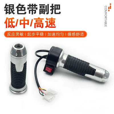 Other Electric Vehicle Accessories, Handlebar, Electric Motorcycle Accessories - rice-grain-silver-three-speed-handlebarpaid