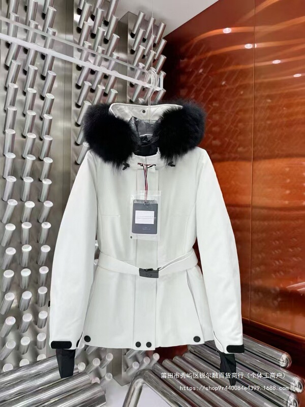 Montage down Jacket Autumn and Winter New Classic Celac Short Waist Large Fur Collar down Jacket Ski Jacket
