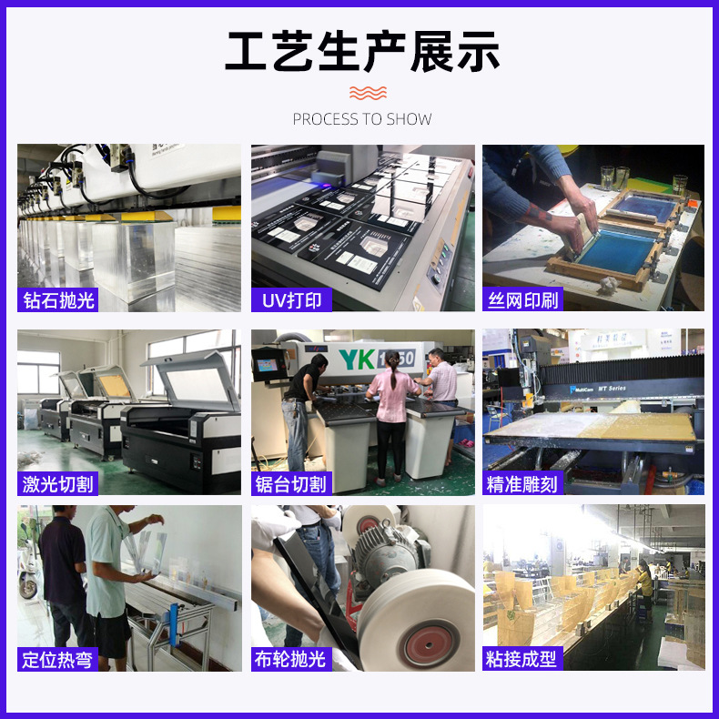 高透明亚克力厚板切割抛光 10mm-200mm 有机玻璃板UV印刷雕刻加工