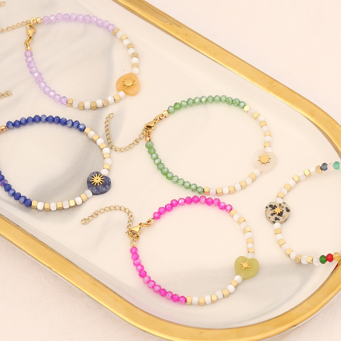 Fashion Heart Shape Stainless Steel Heart Bracelets 1 Piece