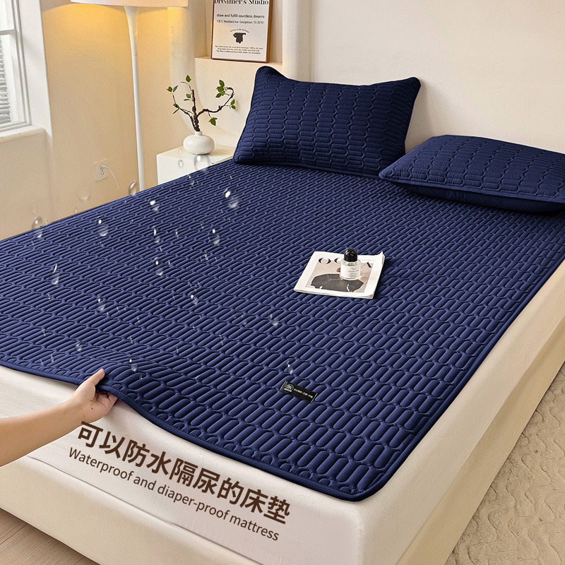 리사 방수 매트리스 패드 [네이비블루]