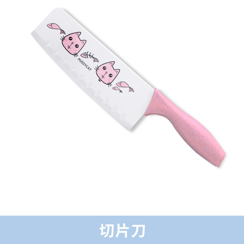 Cuchillo de impresión de cortadores de acero inoxidable cuchillo de corte de carne cuchillo de cocina cuchillo de cocina cuchillo doméstico