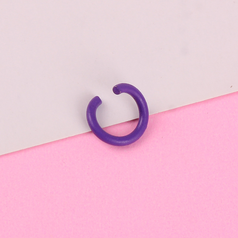 Accesorios de la joyería de bricolaje llavero de metal anillo C color pintura anillo abierto anillo único anillo de conexión material hecho a mano anillo colgante