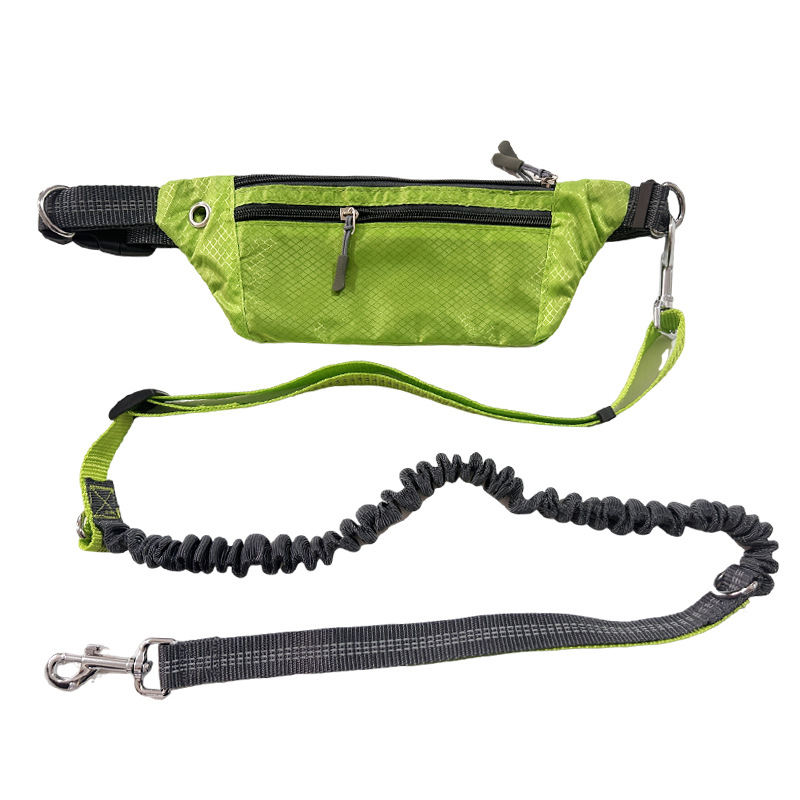 Amazon PET supplies retráctil running tracción cuerda cinturón cintura bolsa deportes running tracción cuerda Correa perro cuerda