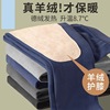 Self heating Plush Long johns winter Cashmere mulberry silk Warm pants Thin section Internal lap Knee pads Leggings