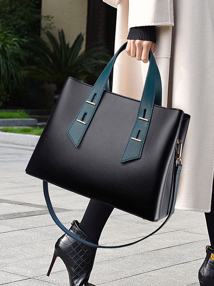 Bolsos para mujer 2025 nuevo bolso Tote simple de gran capacidad bolso de mensajero para mujer bolso de cuero suave de alta calidad