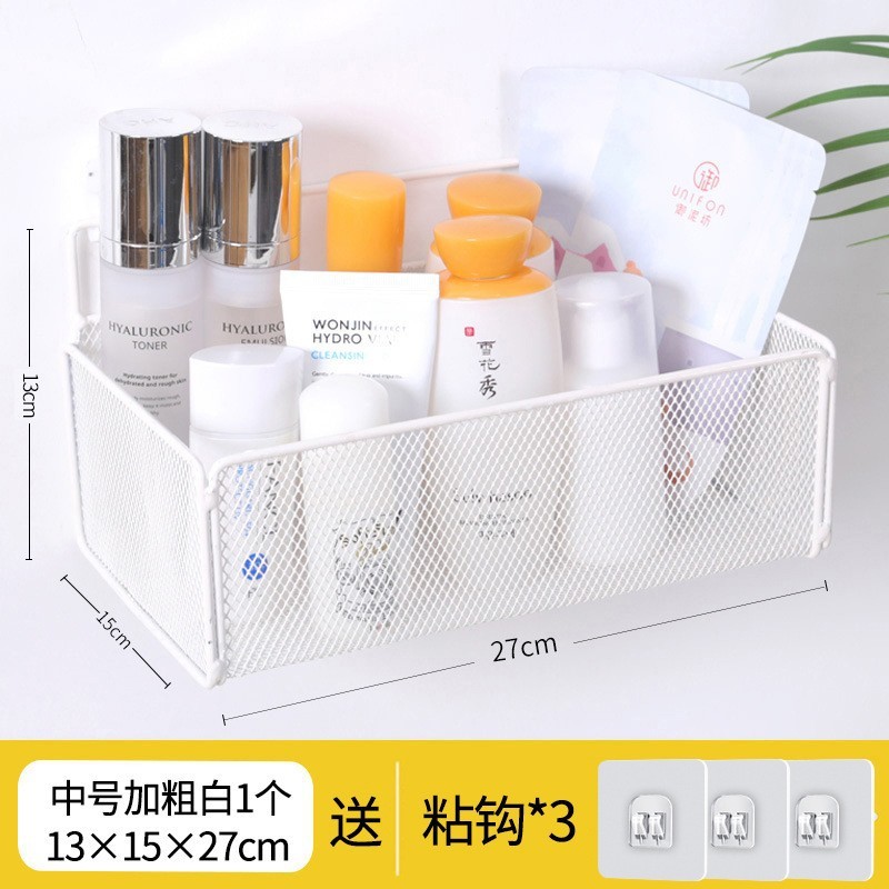 免打孔墙上置物架床头宿舍神器挂篮卧室墙面隔板收纳架子墙面置物|undefined