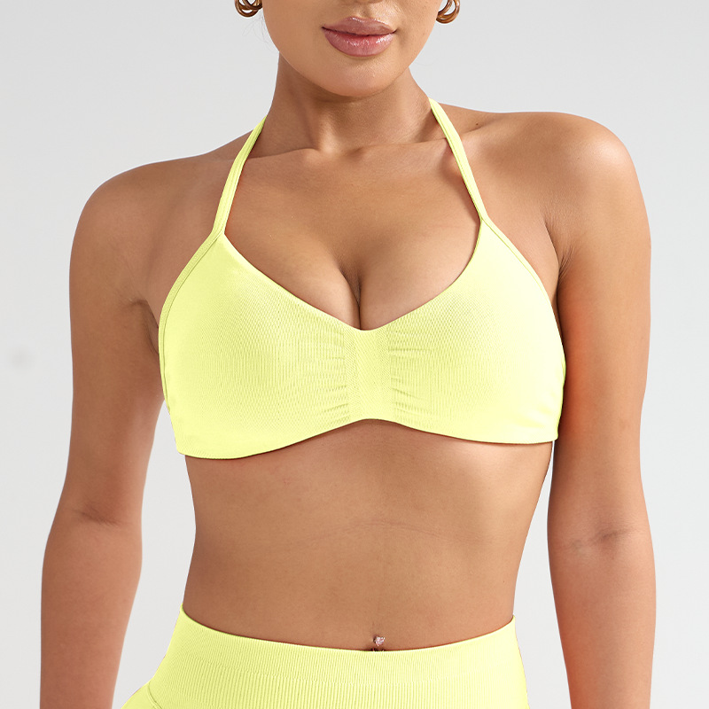 Chicken yellow [halter neck short style]