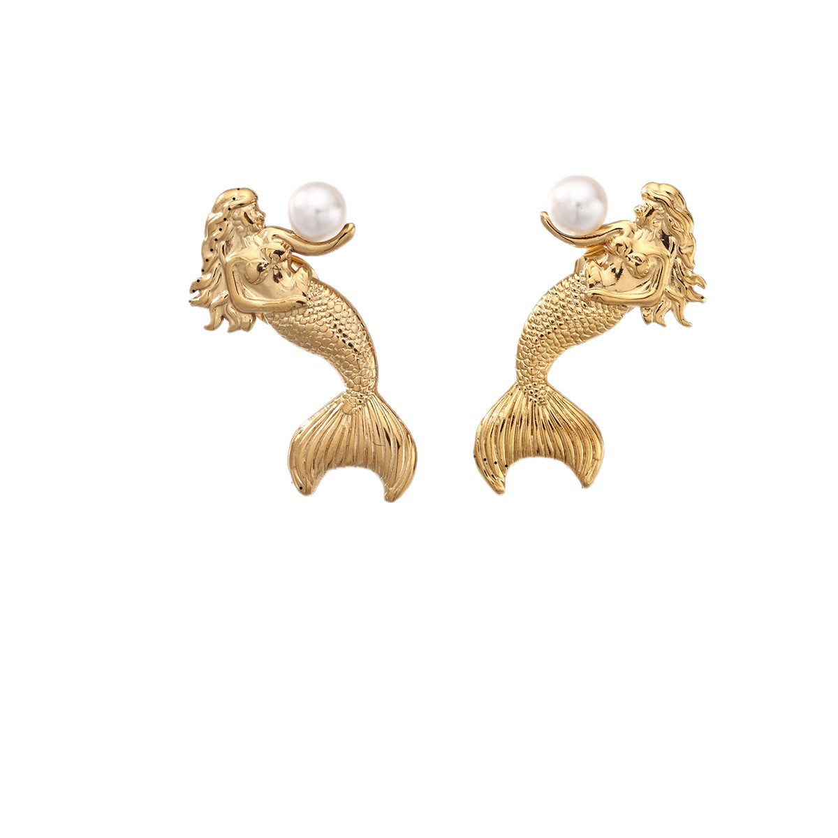Terna Europa y América collar de acero inoxidable pernos de aretes anillo conjunto de vacaciones marinas joyerías sirena venta caliente transfronteriza
