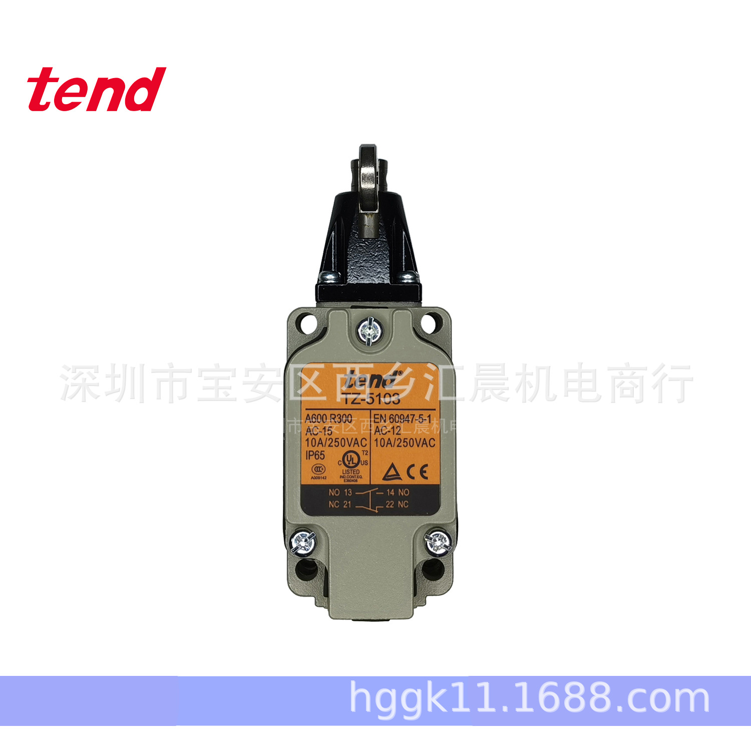 原装TEND台湾天得行程开关TZ-5103滚轮柱塞型限位开关