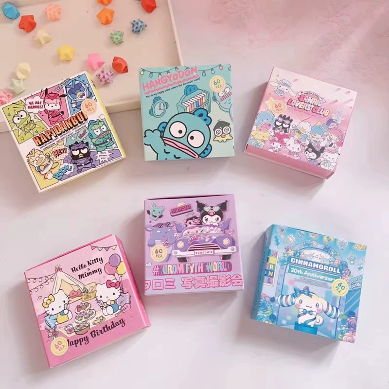 Cartoon [Japanese-style boxed sticker PC Kuromi Hutton ins cute DIY hand account material student stickers]