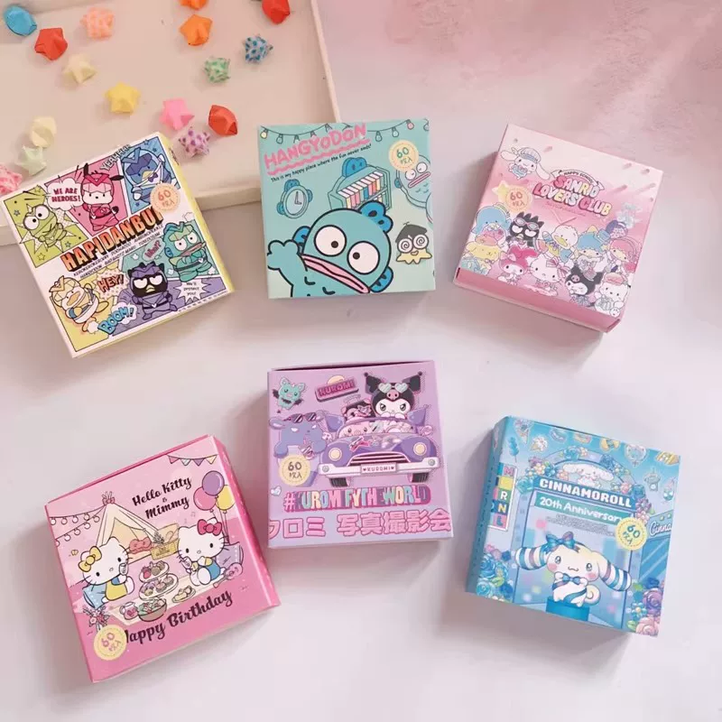 Cartoon [Japanese-style boxed sticker PC Kuromi Hutton ins cute DIY hand account material student stickers]