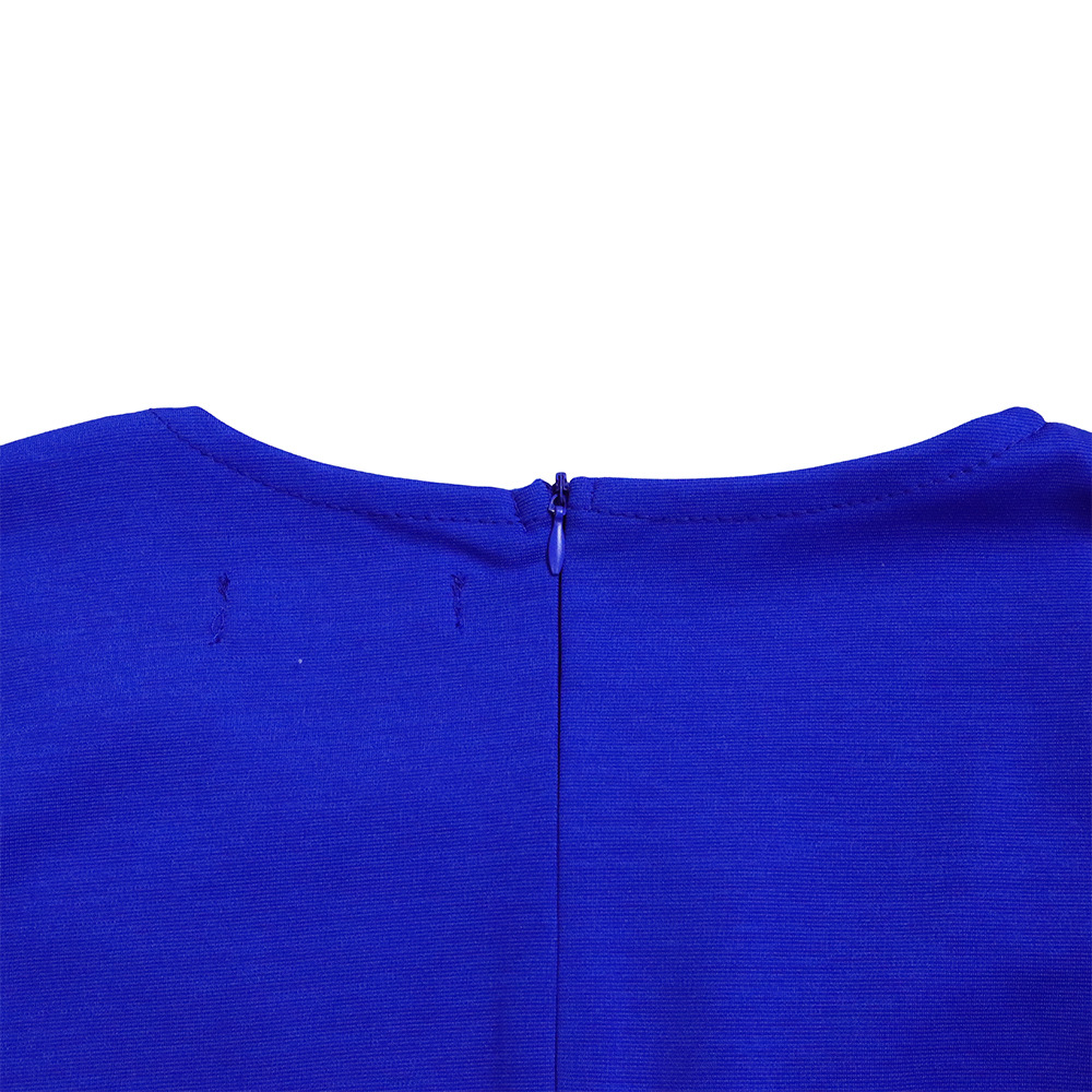 Damen Abendkleid Mit Langarm Und Mesh-einsatz Elegantes Festkleid_voghion.com