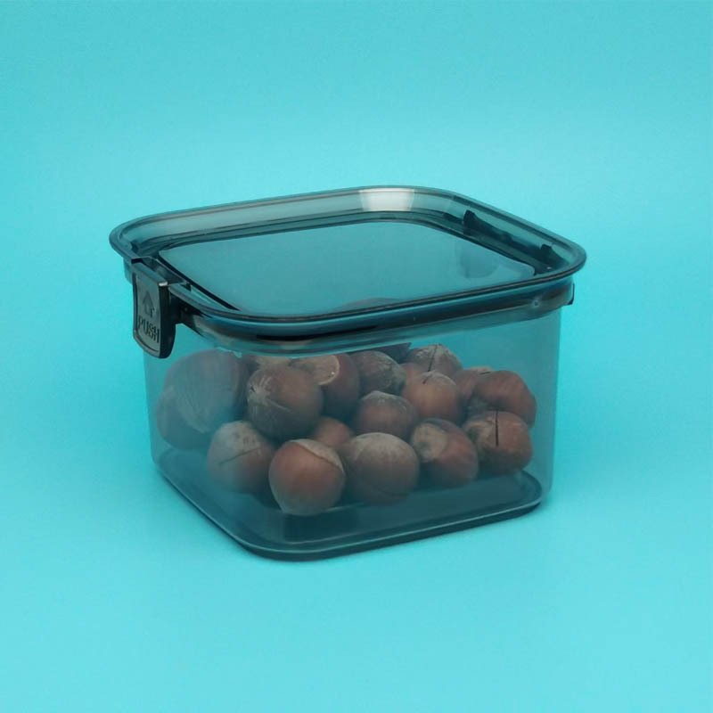 新款加厚PET透明盒透黑四方食品盒开心果腰果盒蜜饯饼干包装盒子