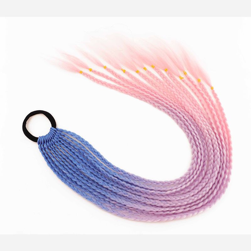 Fábrica al por mayor color trenza peluca hembra hip hop gradiente teñido trenza color de trenza sucia trenza cola de caballo