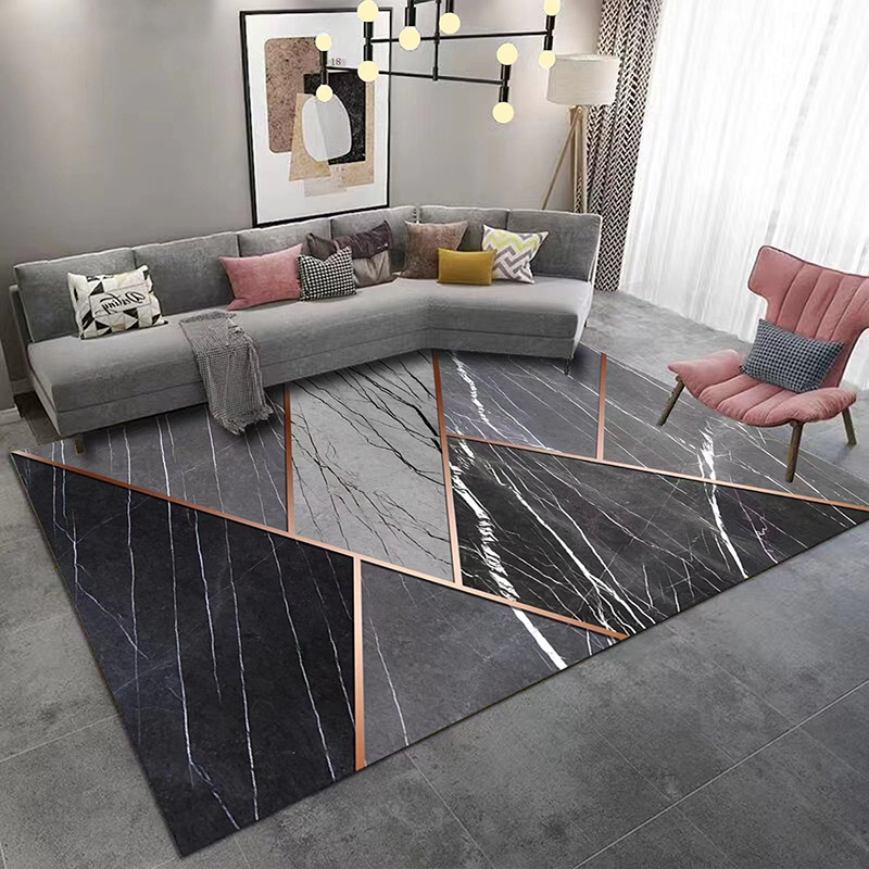 Comercio exterior transfronterizo en stock sala de estar alfombra de piso habitación llena de alfombra de área grande hogar mesa de café sofá Manta