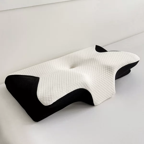 Cross-border foreign trade rebound memory cotton butterfly pillow breathable neck protection special-shaped memory pillow sleep cervical pillow bone pillow