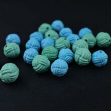 菱镁矿松石毛线球散珠配珠手串文玩配饰配件diy饰品E90