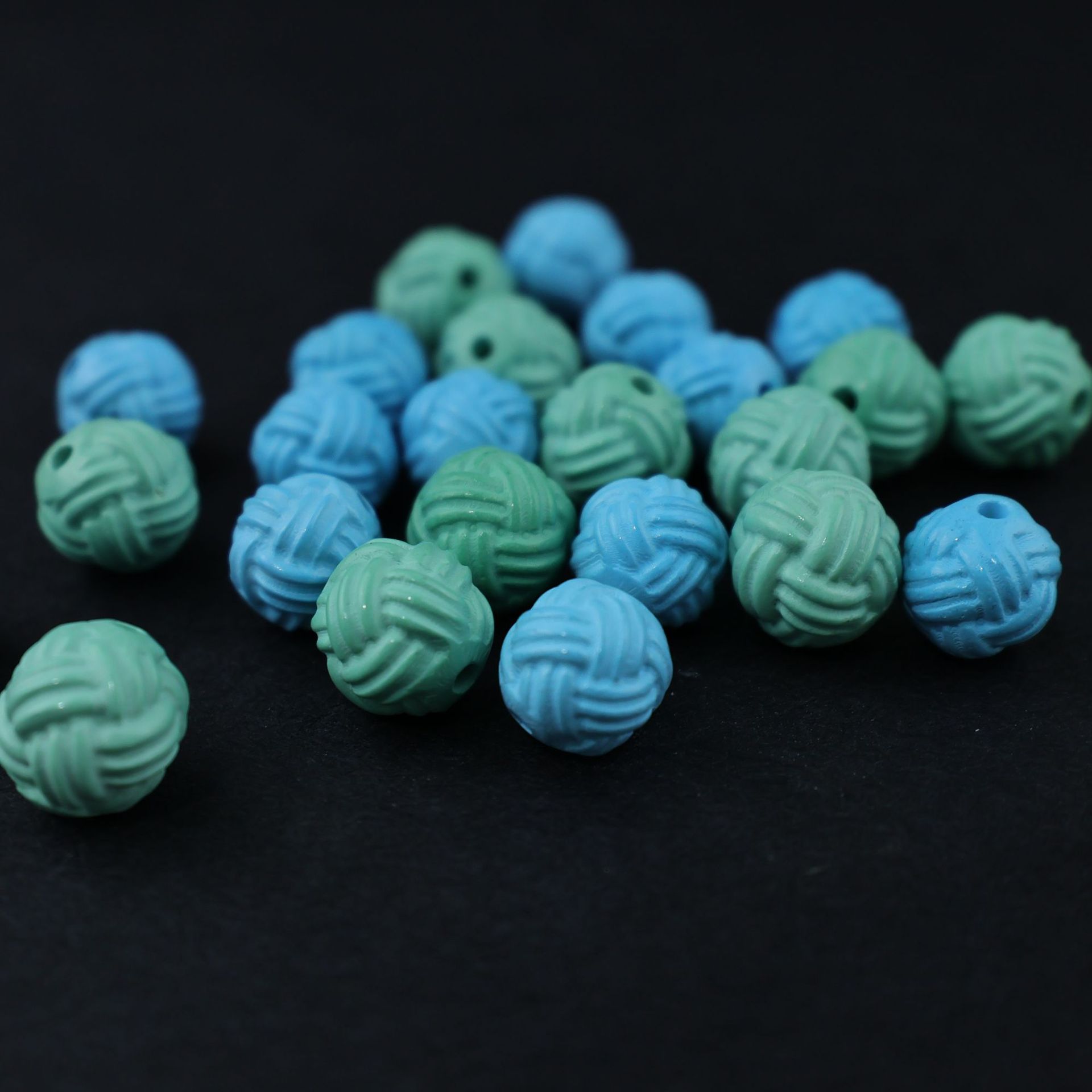 菱镁矿松石毛线球散珠配珠手串文玩配饰配件diy饰品E90