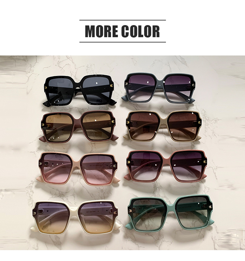 Women's Sunglasses Large Frame Uv Resistant Fashionable Glasses_voghion.com