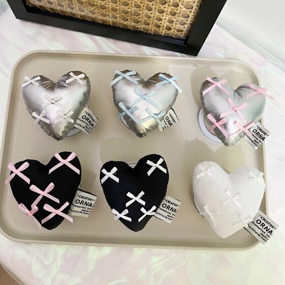 South Korea Ins Style Stereo Bow Love Mobile Phone Magnetic Bracket Niche Decompression Pinch Music Desktop Support Frame