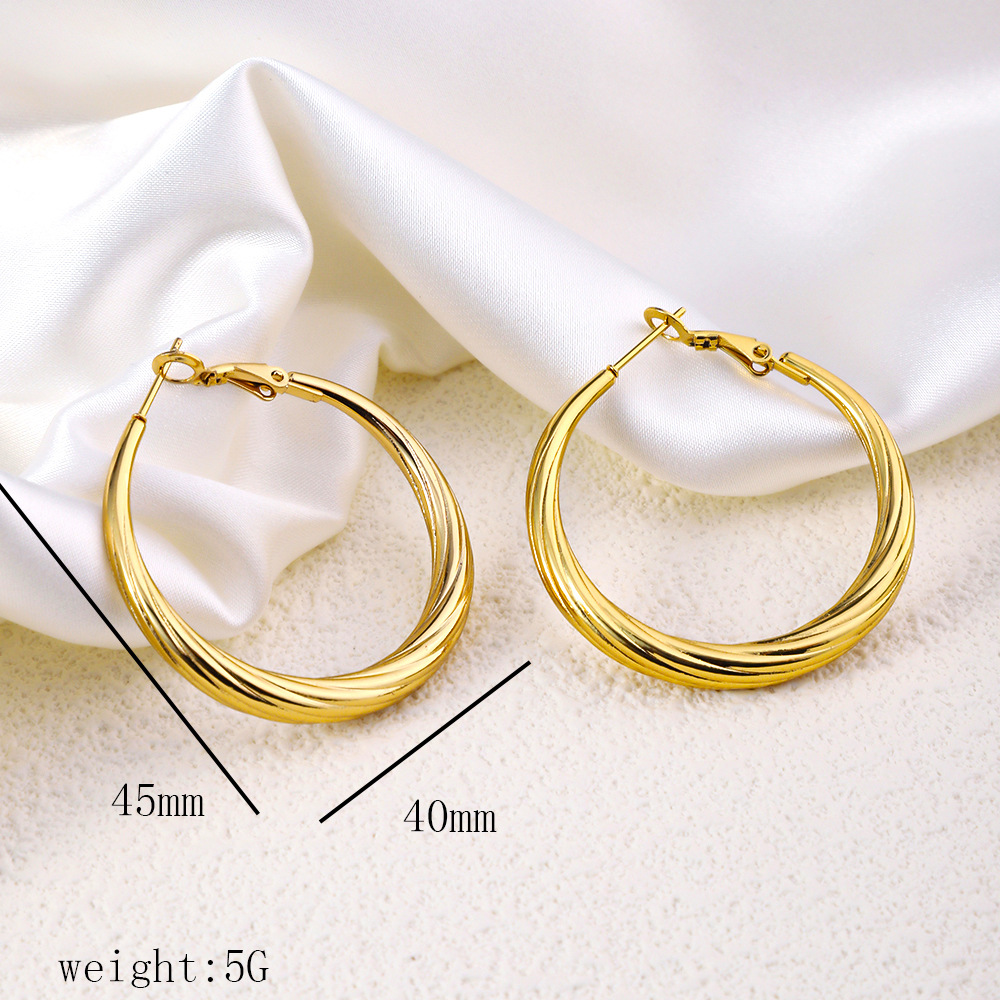 1 Pair Simple Style Commute Geometric Heart Shape Plating Titanium Steel Drop Earrings Earrings Ear Studs display picture 28