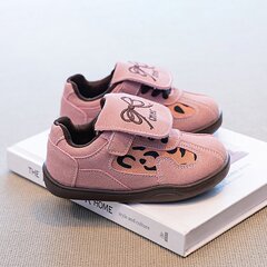 女童德训鞋豹纹儿童运动鞋2025新款秋冬款小学生加绒鞋子女宝板鞋