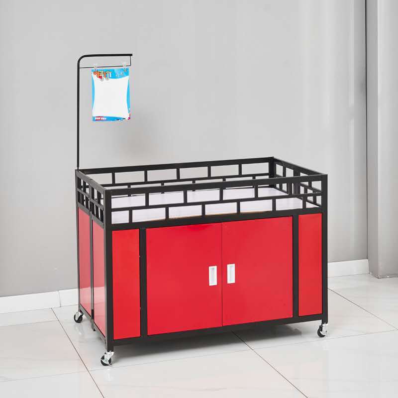 包邮加厚超市促销车摆摊车甩货车商场促销展示架花车带轮折叠堆头