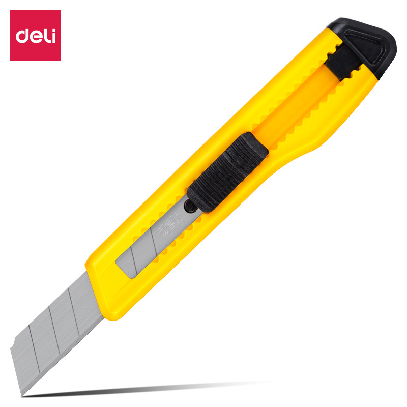 Deli 2004 Large Utility Knife 得力 Paper Knife Wallpaper Knife Rotating Locking Wallpaper Knife Wholesale