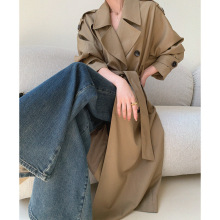 显瘦长款巨好看的风衣卡其色大衣外套女款2025秋季新款高个子女装