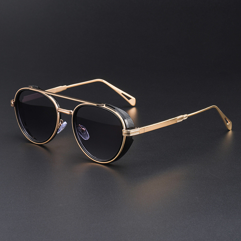 Cross-Border New Style European and American Retro Oval Frame Fashion Sunglasses for Men, Small Frame Sunglasses for Women, Cross-Border Glasses Cross-Border New Style European and American Retro Oval Frame Fashion Sunglasses for Men, Small Frame Sunglasses for Women, Cross-Border Glasses