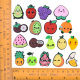 New Cute Fruit Series Shoes Flower Hole Shoes DIY Accessories Shoe Buckle Soft Rubber Drop Plastic Garden Shoes Decorative Accessories