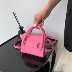 Mini Handbag Women Solid Color Texture Small Square Bag 2023 Spring Summer New Model This Year Popular Crossbody Bag Trend