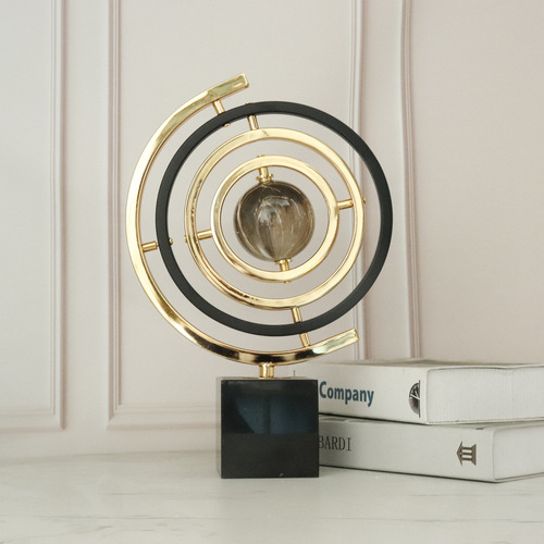 Modern light luxury globe ornament high-end liquor cabinet TV stand office desk home living room art decoration item