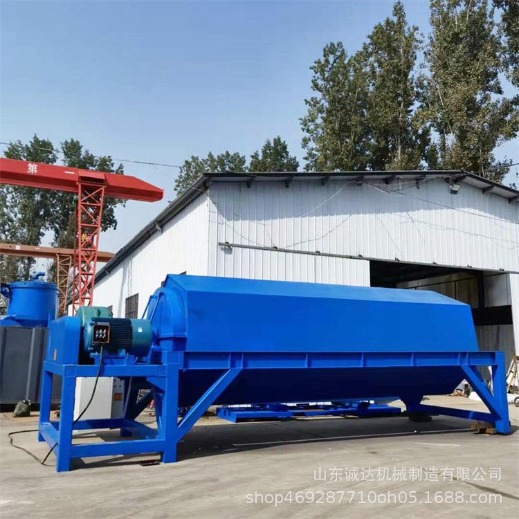 6米长铁件除锈干磨机 汽车配件去油除锈机 大型六角滚筒抛光机