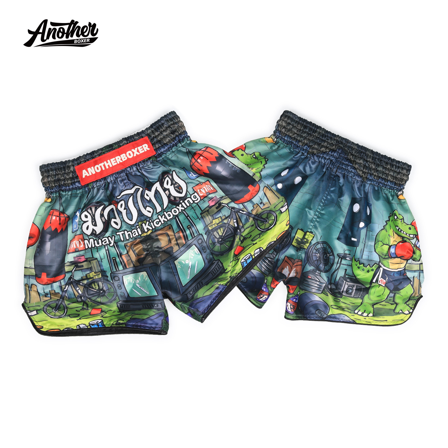 ANOTHERBOXER New Children's Muay Thai Shorts, Sanda Fighting Boxing Shorts, Training Muay Thai Fighting Pants