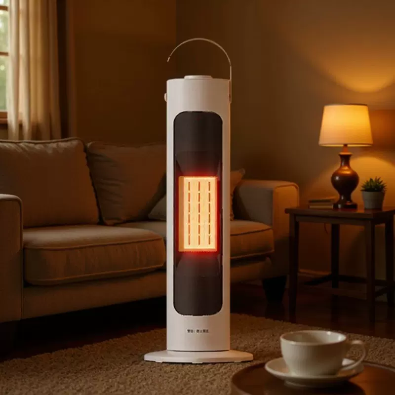 新款取暖器立式暖风机家用速热智能语音电暖器轻音摇头PTC加热器