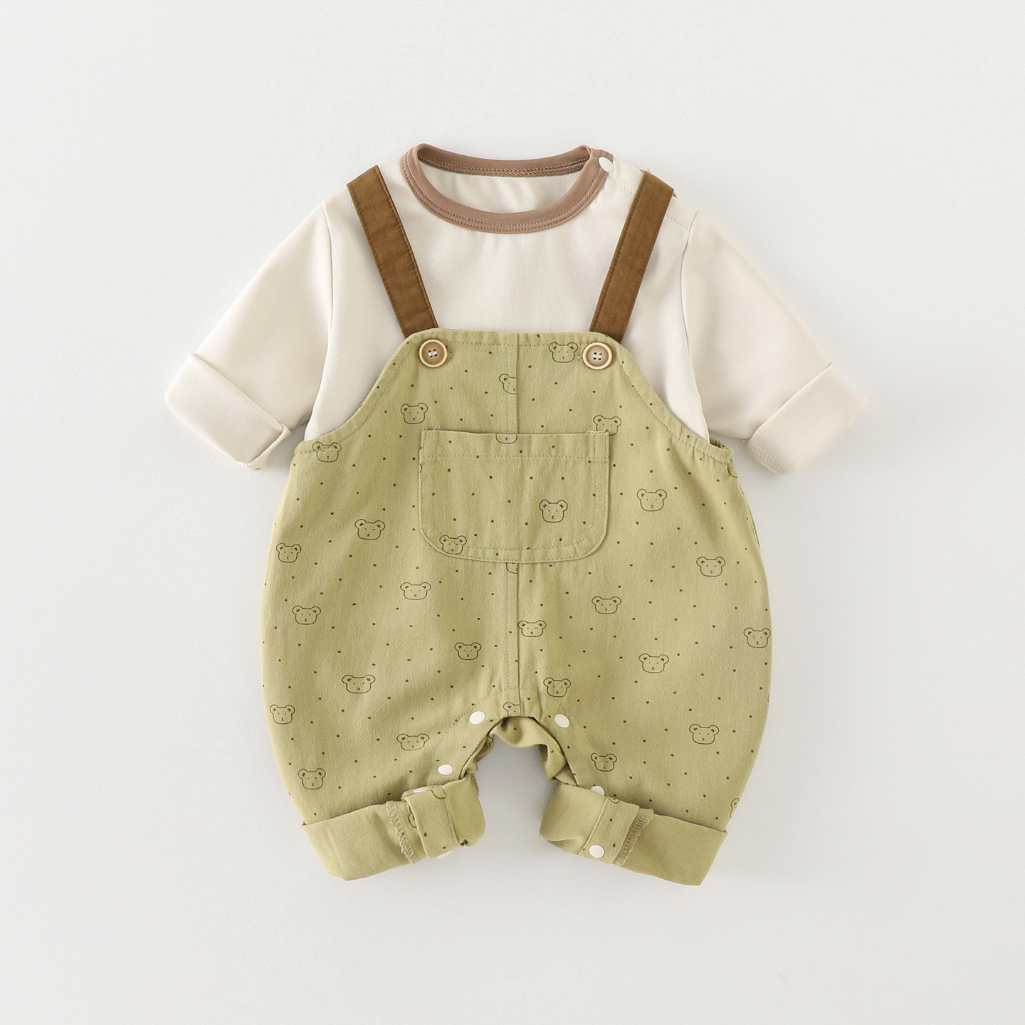 106059819@qq.com Vêtements pour bébés et jeunes enfants, salopettes à manches longues d'automne pour garçons et filles, ensemble deux pièces élégant pour le printemps et l'automne, vente en gros_voghion.com