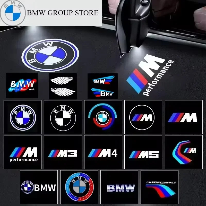 lámpara de bienvenida adecuada para la puerta de BMW lámpara de atmósfera de decoración lámpara de luz de piso lámpara de proyección láser