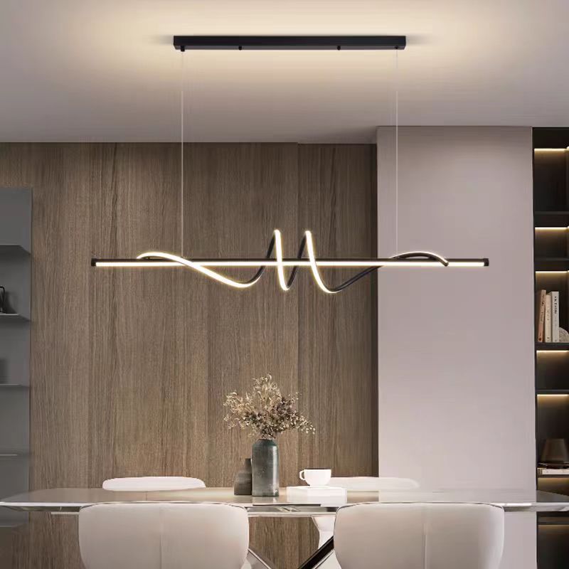 Iluminación de lámpara de bar nórdica moderna de comedor minimalista italiana lámpara de estilo minimalista