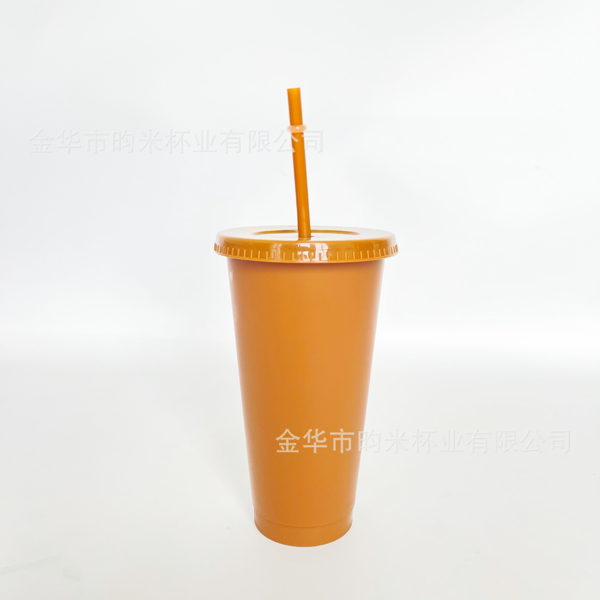 Transfronterizo PP color 24OZ taza de paja taza de té de leche de gran capacidad 710ML taza de plástico monocapa de color sólido se puede imprimir logotipo