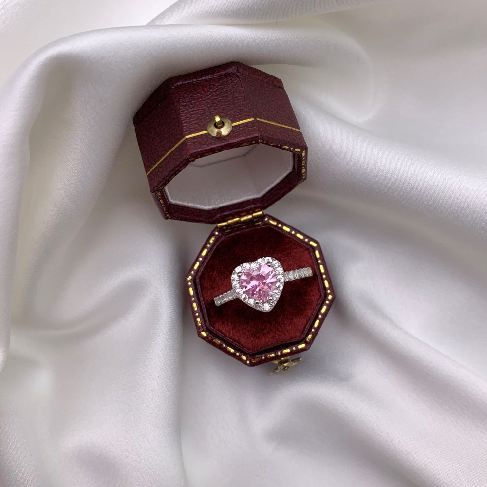 3g Weight Zircon Inlay Material Rings Classification 5, 9 Ring Size Banquet, Daily Occasion 925 Sterling Silver Material Heart Shape Pattern 2025 Spring and Summer Season Women's Gender Plating Design Elegant, Simple Style Style 925 Sterling Silver Zircon Heart Shape Rings 925 Sterling Silver Rings 43