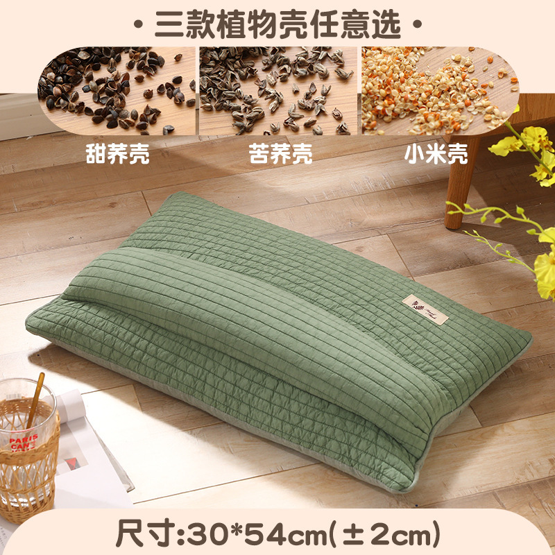 卸売りそば枕成人睡眠専用枕芯シングル小米殻軟枕助睡眠頚椎硬高枕|undefined