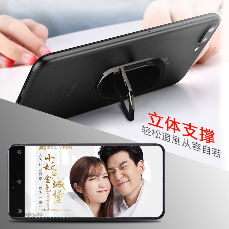 ZK803 soporte tridimensional teléfono móvil soporte encendedor creativo USB anillo hebilla de carga más ligero